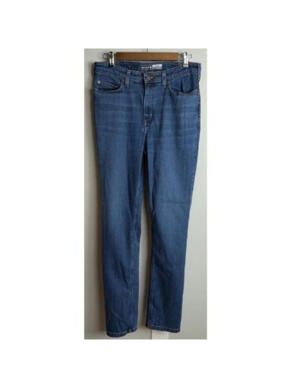 Carhartt Slim Fit Jeans Denim Size 10 Tall Blue Denim Stretch BD5105-W Women’s